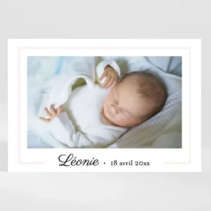 Faire-part de naissance Inclination*Faire-part Elégant Hot