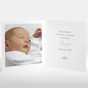 Faire-part de naissance Indien*Faire-part Elégant Clearance