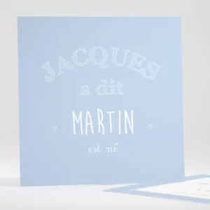 Faire-part de naissance Jacques a dit*Faire-part Elégant New