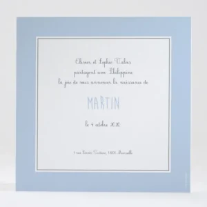 Faire-part de naissance Jacques a dit*Faire-part Elégant New