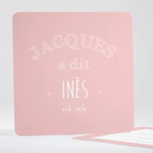 Faire-part de naissance Jacques a dit*Faire-part Elégant New