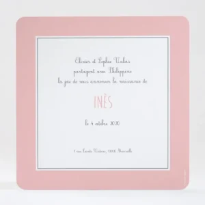 Faire-part de naissance Jacques a dit*Faire-part Elégant New