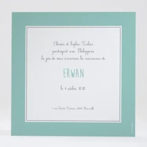 Faire-part de naissance Jacques a dit*Faire-part Elégant New