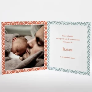 Faire-part de naissance Japonais*Faire-part Elégant Best