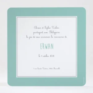 Faire-part de naissance Jacques a dit*Faire-part Elégant New