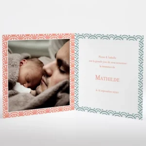 Faire-part de naissance Japonais*Faire-part Elégant Best