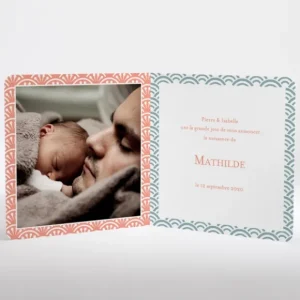 Faire-part de naissance Japonais*Faire-part Elégant Best