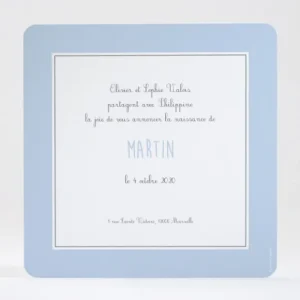 Faire-part de naissance Jacques a dit*Faire-part Elégant New
