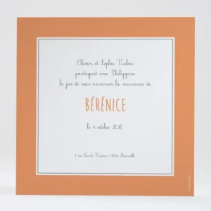 Faire-part de naissance Jacques a dit*Faire-part Elégant New