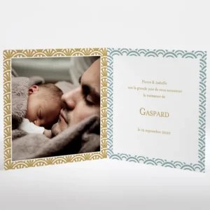 Faire-part de naissance Japonais*Faire-part Elégant Best