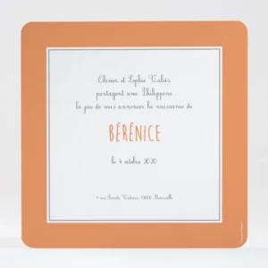 Faire-part de naissance Jacques a dit*Faire-part Elégant New