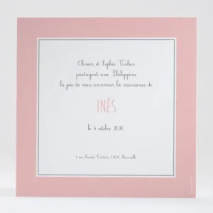 Faire-part de naissance Jacques a dit*Faire-part Elégant New