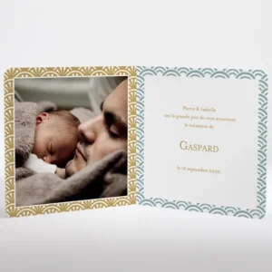 Faire-part de naissance Japonais*Faire-part Elégant Best