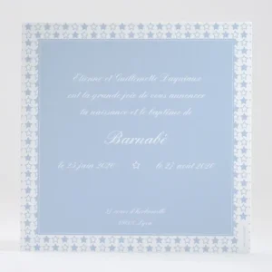 Faire-part de naissance Jolies etoiles bicolores*Faire-part Elégant Online
