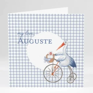 Faire-part de naissance Jolie cigogne tendance*Faire-part Elégant Online