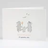 Faire-part de naissance Jolis lapins en famille*Faire-part Elégant Discount