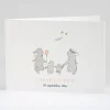 Faire-part de naissance Jolis lapins en famille 2 enfants*Faire-part Elégant Fashion