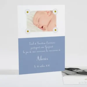 Faire-part de naissance Jolies marguerites*Faire-part Elégant Sale