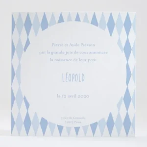 Faire-part de naissance Joli petit ours polaire*Faire-part Elégant Online