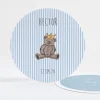 Faire-part de naissance Joli ourson rayures*Faire-part Elégant Fashion