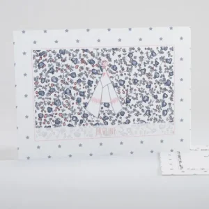 Faire-part de naissance Joli tipi liberty etoiles*Faire-part Elégant Clearance