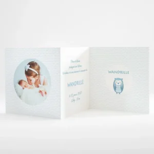 Faire-part de naissance Jolie chouette guirlande*Faire-part Elégant Online