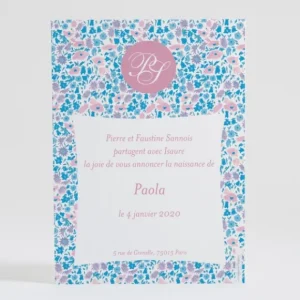 Faire-part de naissance Joyeux liberty d'ete*Faire-part Elégant Sale