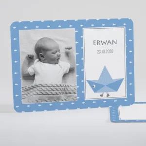 Faire-part de naissance Joli petit navire*Faire-part Elégant Discount