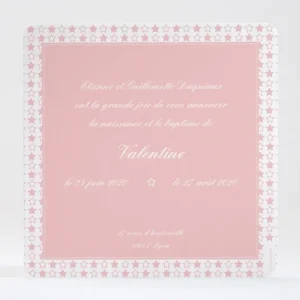 Faire-part de naissance Jolies etoiles bicolores*Faire-part Elégant Online