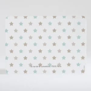 Faire-part de naissance Jolies pastilles etoiles*Faire-part Elégant New