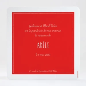 Faire-part de naissance Joli mimosa simple*Faire-part Elégant Discount