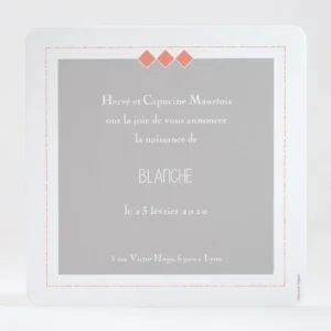 Faire-part de naissance Jolis elephants tendance*Faire-part Elégant Fashion