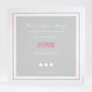 Faire-part de naissance Joli renard tendance*Faire-part Elégant Best