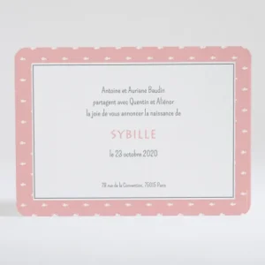 Faire-part de naissance Joli petit navire*Faire-part Elégant Discount