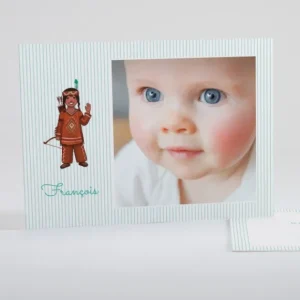 Faire-part de naissance Joli petit indien simple*Faire-part Elégant Best