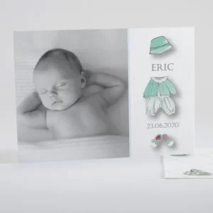 Faire-part de naissance Jolie tenue chic Garcon*Faire-part Elégant Clearance