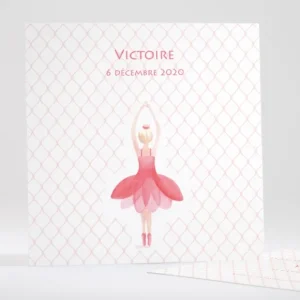 Faire-part de naissance Jolie ballerine simple*Faire-part Elégant Clearance