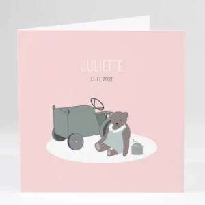 Faire-part de naissance Jouets anciens*Faire-part Elégant New