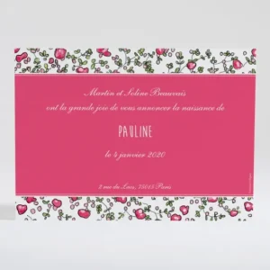 Faire-part de naissance Joyeux liberty*Faire-part Elégant Clearance