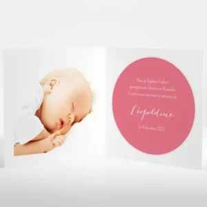 Faire-part de naissance Jolies poupees livret*Faire-part Elégant Fashion