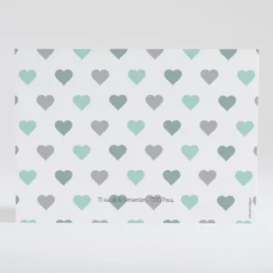 Faire-part de naissance Jolies pastilles coeurs*Faire-part Elégant Clearance