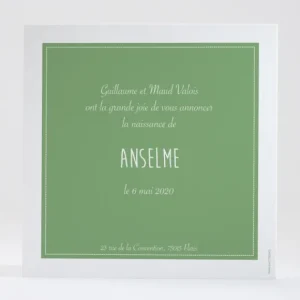 Faire-part de naissance Joli mimosa simple*Faire-part Elégant Discount