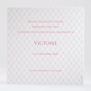 Faire-part de naissance Jolie ballerine simple*Faire-part Elégant Clearance