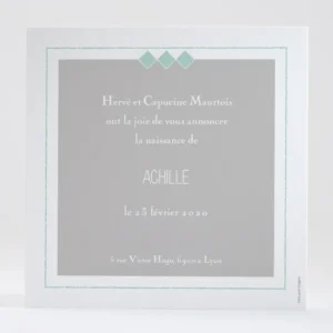 Faire-part de naissance Jolis elephants tendance*Faire-part Elégant Fashion