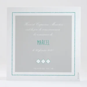 Faire-part de naissance Joli renard tendance*Faire-part Elégant Best