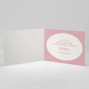 Faire-part de naissance Joli vichy tendance*Faire-part Elégant Outlet