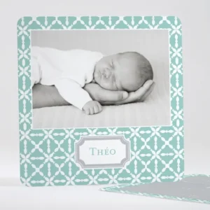 Faire-part de naissance Joli pattern*Faire-part Elégant Outlet