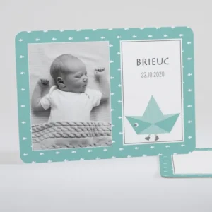 Faire-part de naissance Joli petit navire*Faire-part Elégant Discount