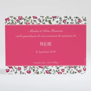 Faire-part de naissance Joyeux liberty*Faire-part Elégant Clearance