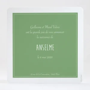 Faire-part de naissance Joli mimosa simple*Faire-part Elégant Discount